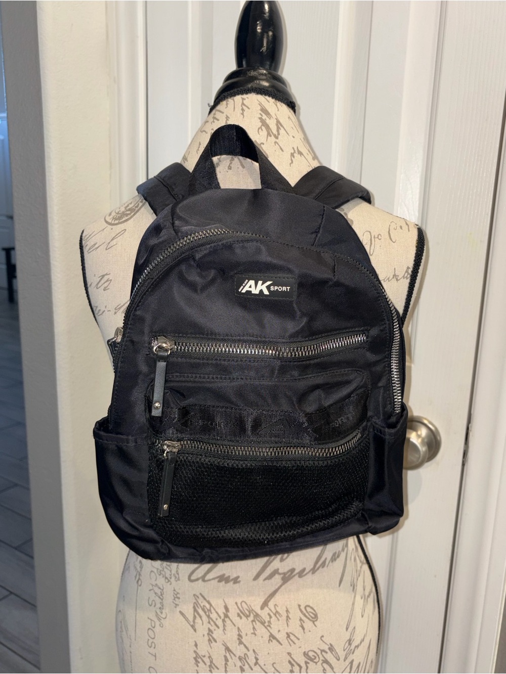 Anne Kaine  Black Mini Backpack